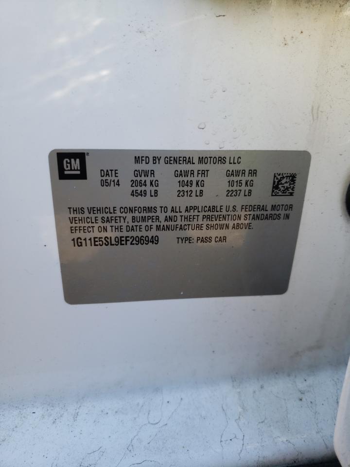 1G11E5SL9EF296949 2014 Chevrolet Malibu 2Lt