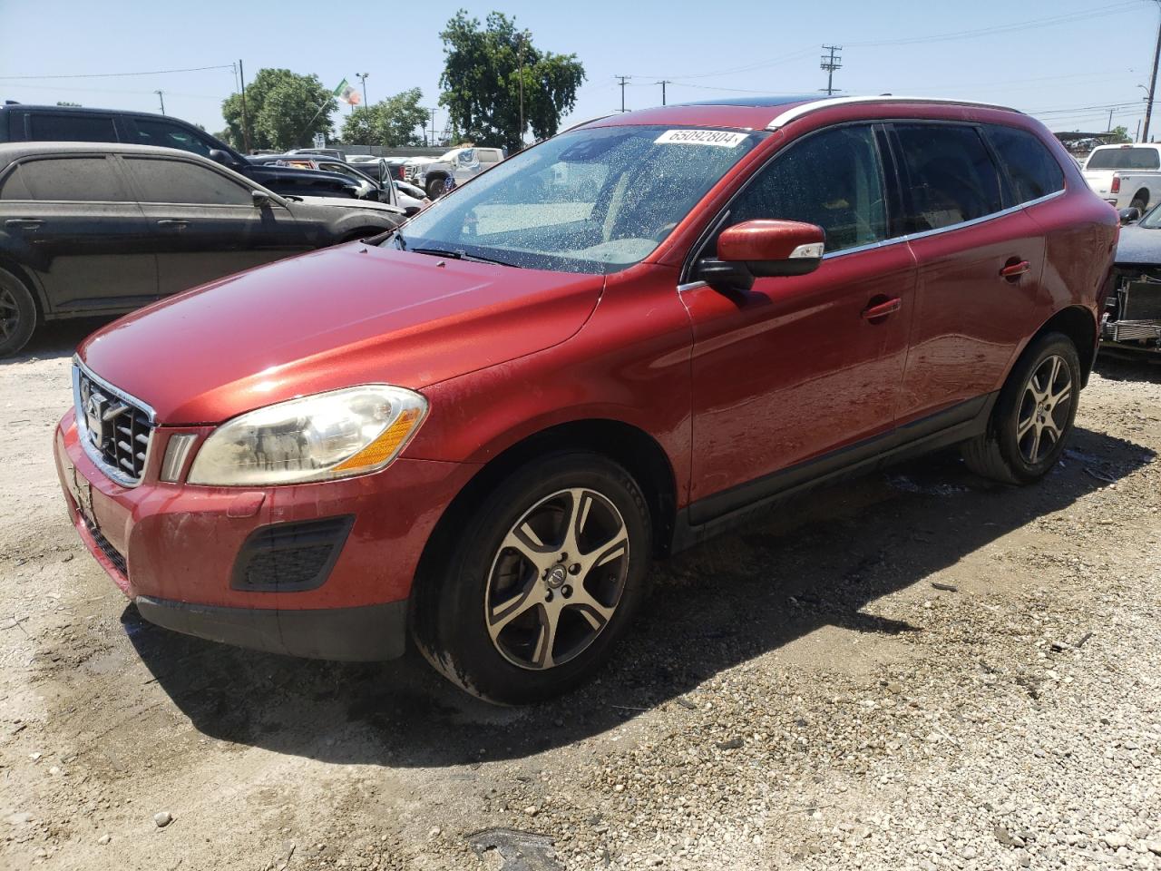 VOLVO XC60 T6 2013 red 4dr spor gas YV4902DZ7D2414461 photo #1