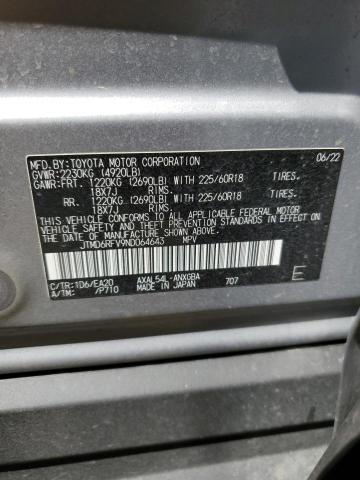 VIN JTMD6RFV9ND064643 2022 Toyota RAV4, Limited no.13