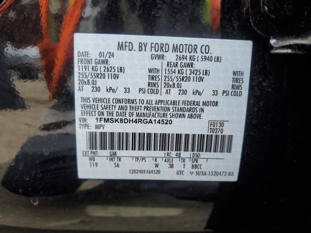 2024 FORD EXPLORER X - 1FMSK8DH4RGA14520