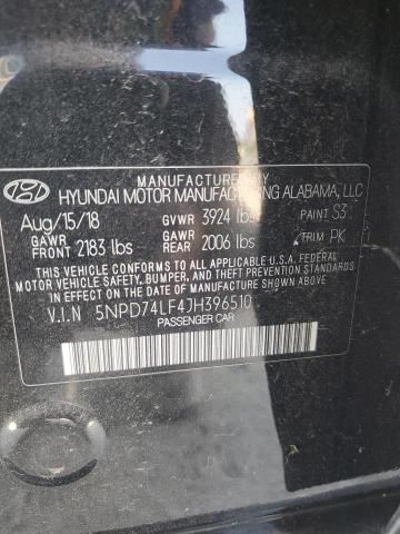 2018 HYUNDAI ELANTRA SE - 5NPD74LF4JH396510
