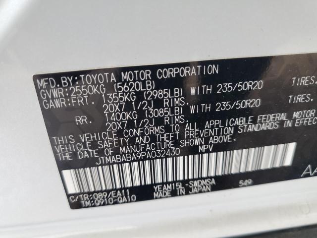 2023 SUBARU SOLTERRA P JTMABABA9PA032430