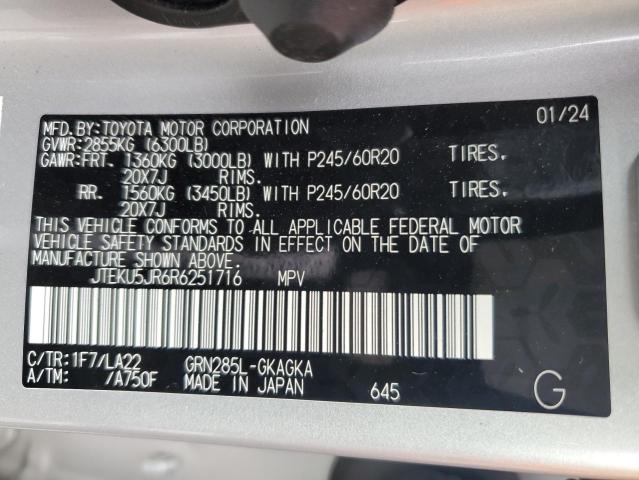 2024 TOYOTA 4RUNNER LI JTEKU5JR6R6251716