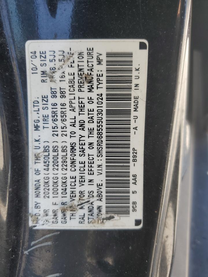 SHSRD68555U301024 2005 Honda Cr-V Lx