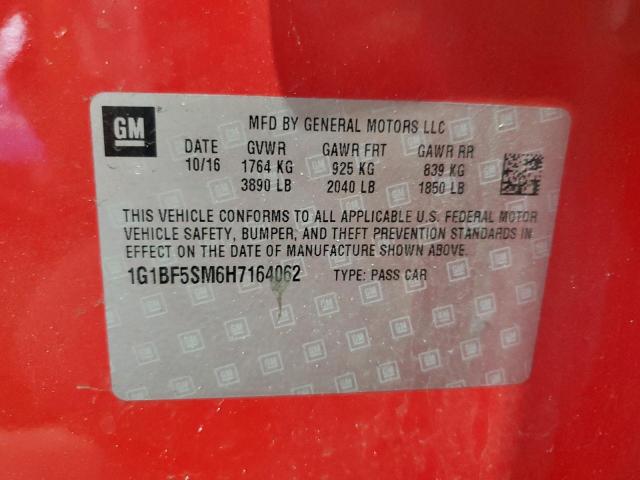 2017 CHEVROLET CRUZE PREM - 1G1BF5SM6H7164062