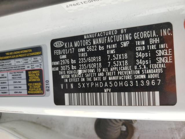 2017 KIA SORENTO EX - 5XYPHDA50HG313967