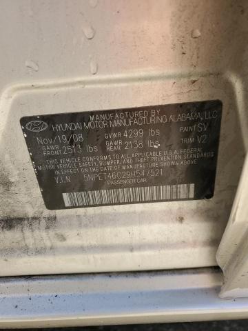 2009 Hyundai Sonata Gls VIN: 5NPET46C29H547521 Lot: 61609234