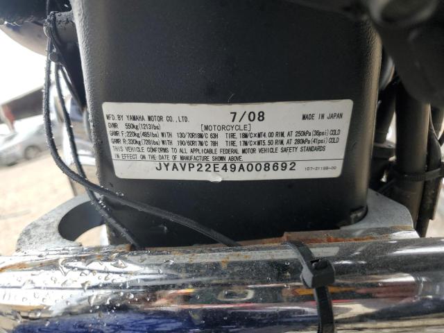 2009 YAMAHA XV1900 CT JYAVP22E49A008692