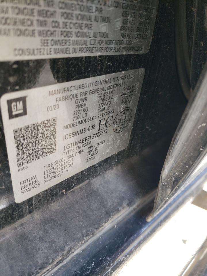 1GTU9AEF3LZ223773 2020 GMC Sierra K1500