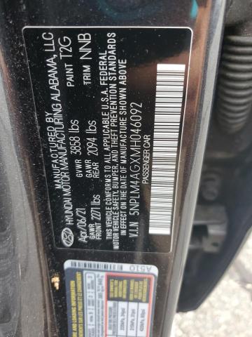 2021 Hyundai Elantra Sel VIN: 5NPLM4AGXMH046092 Lot: 62708014