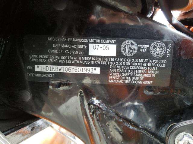 2006 HARLEY-DAVIDSON FLHXI - 1HD1KBW106Y601993