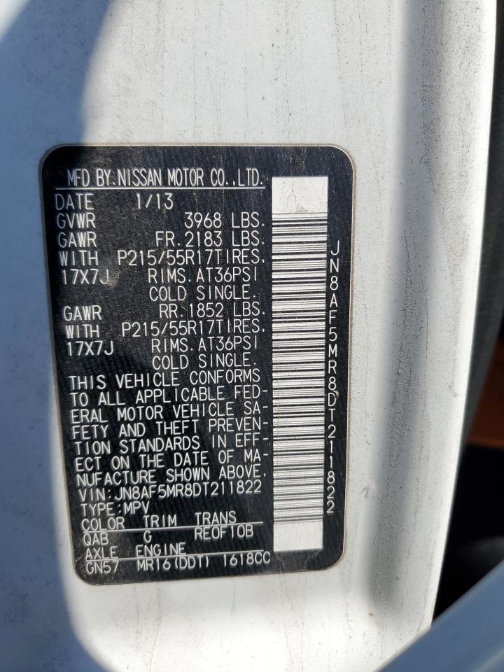 JN8AF5MR8DT211822 2013 Nissan Juke S