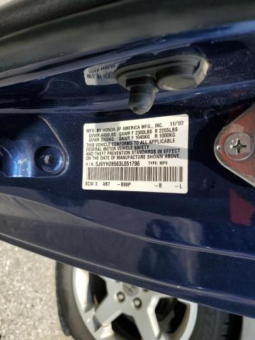 2003 Honda Element Ex VIN: 5J6YH28563L051796 Lot: 62331384