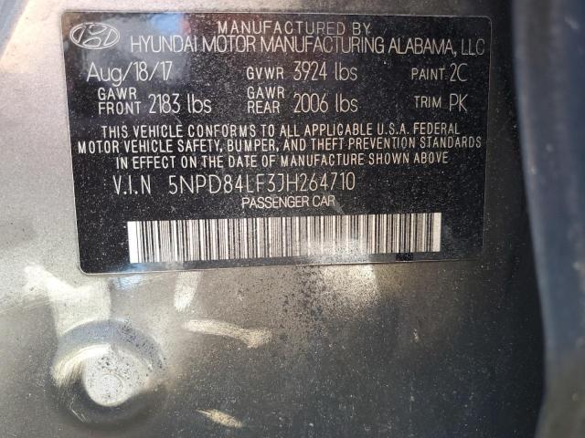 VIN 5NPD84LF3JH264710 2018 Hyundai Elantra, Sel no.13