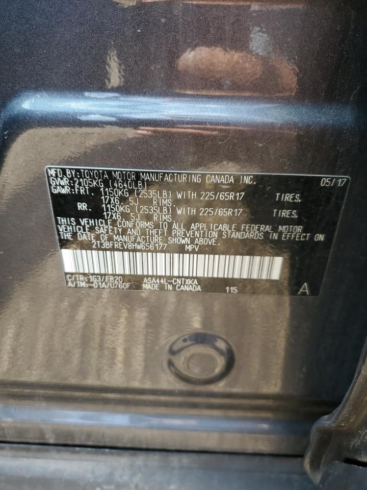 2T3BFREV8HW656177 2017 Toyota Rav4 Le