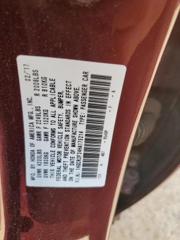 2017 HONDA ACCORD LX - 1HGCR2F34HA175214