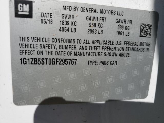 2016 CHEVROLET MALIBU LS 1G1ZB5ST0GF295767