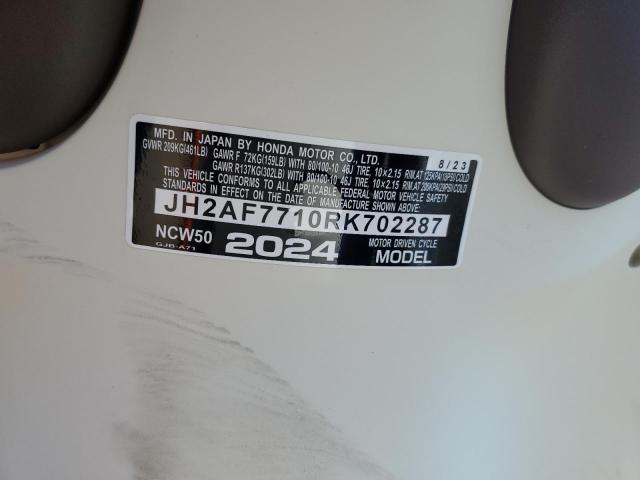 2024 HONDA NCW50 - JH2AF7710RK702287