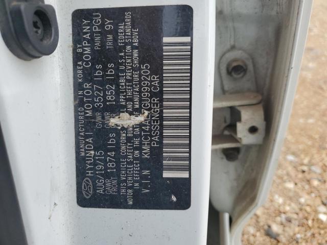 2016 Hyundai Accent Se VIN: KMHCT4AE7GU999205 Lot: 61816664