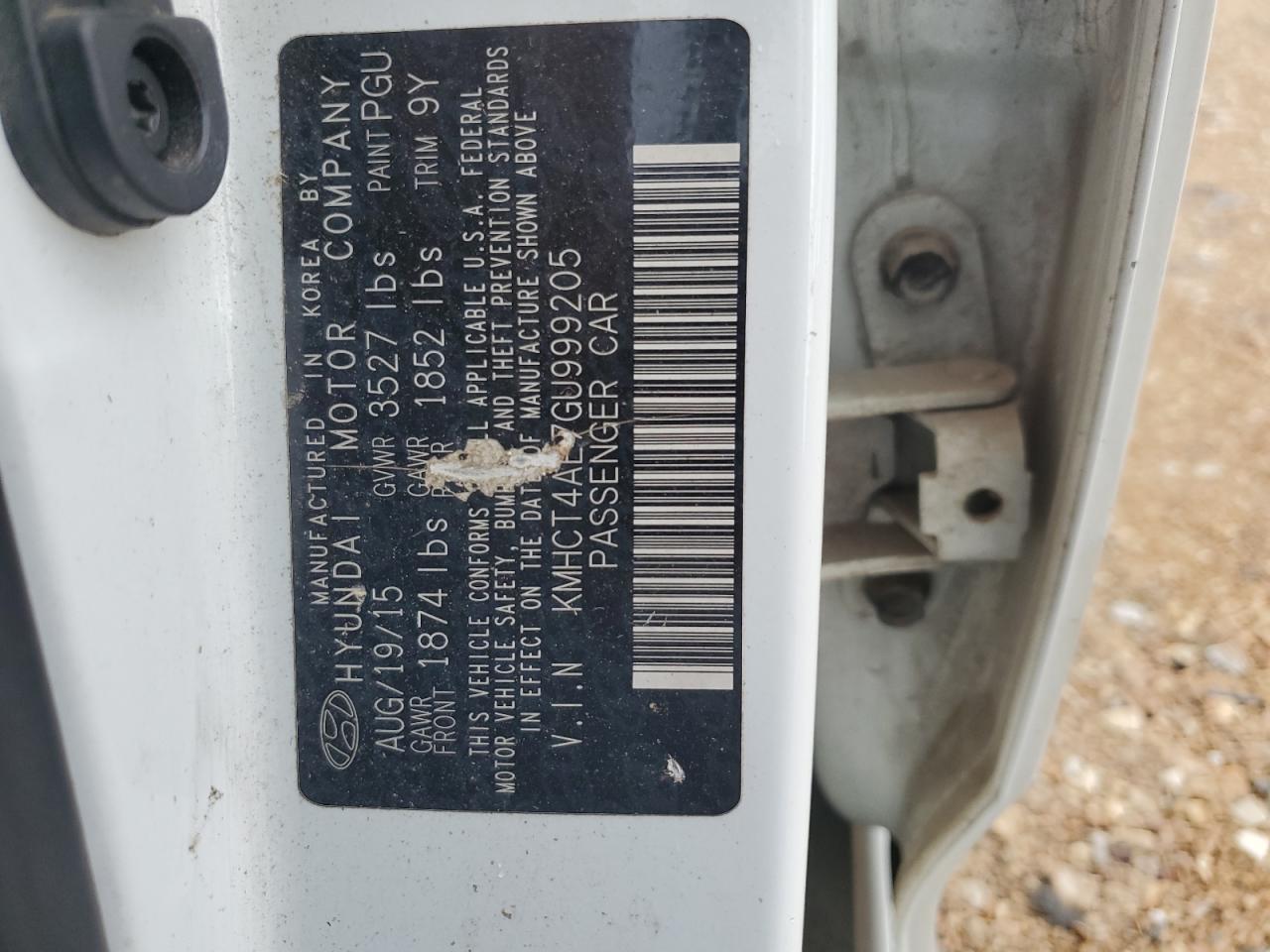 KMHCT4AE7GU999205 2016 Hyundai Accent Se