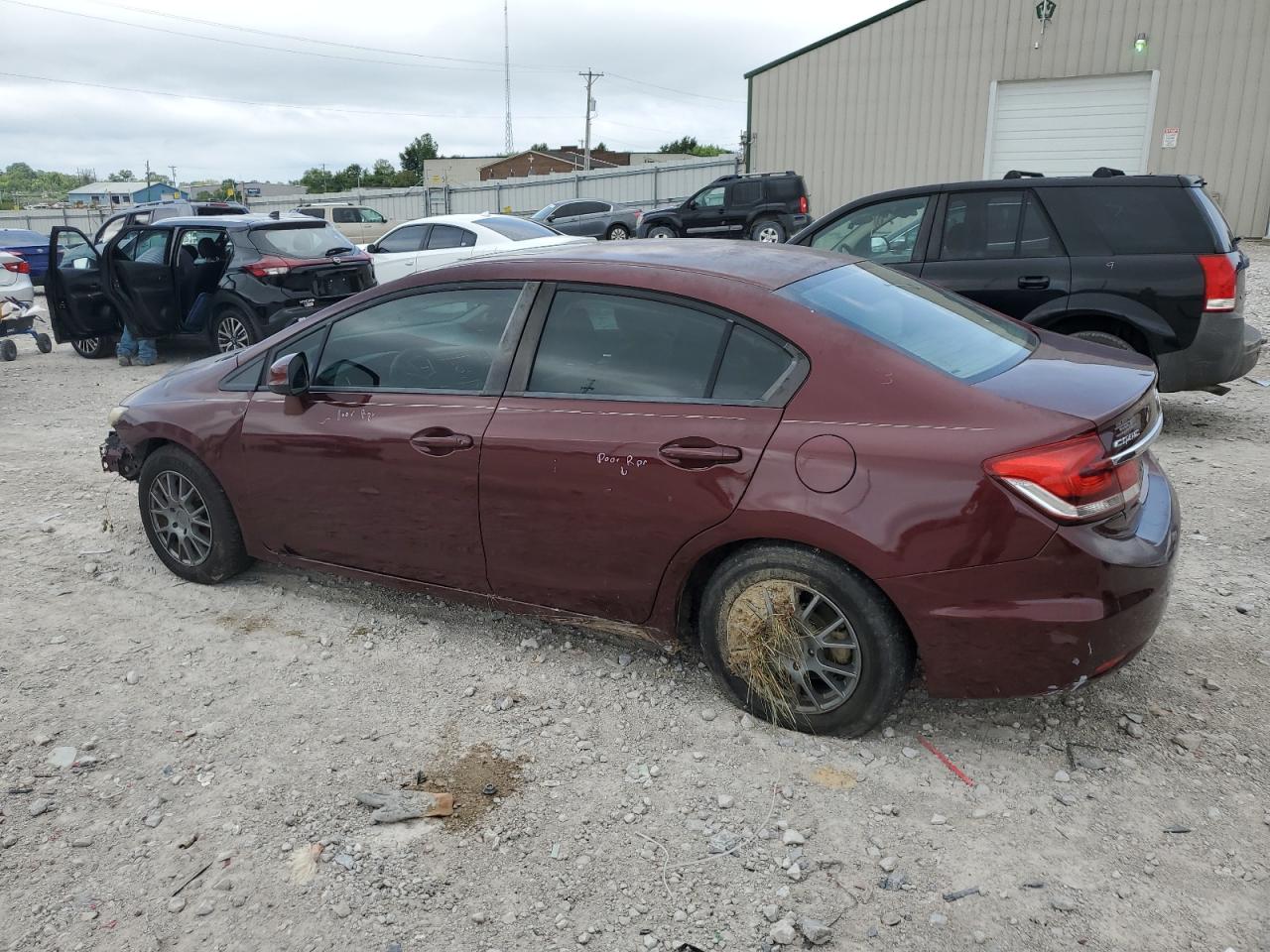 Lot #2831285709 2013 HONDA CIVIC EX