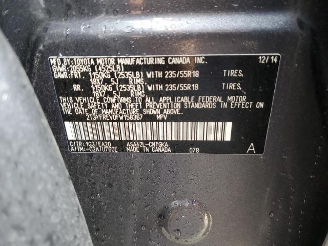 2015 TOYOTA RAV4 LIMIT - 2T3YFREV0FW158367