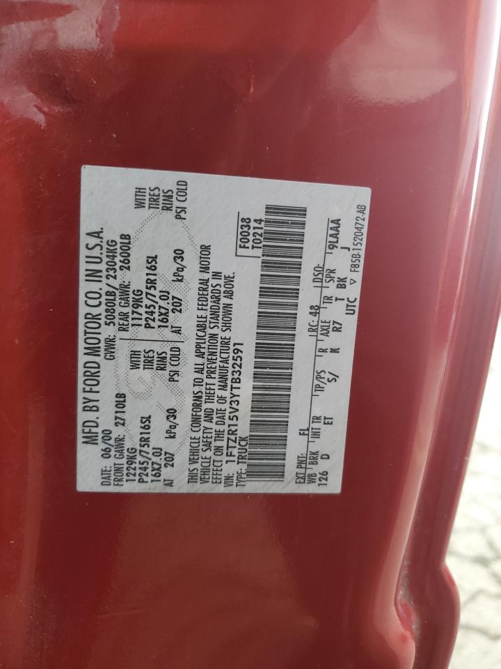 1FTZR15V3YTB32591 2000 Ford Ranger Super Cab