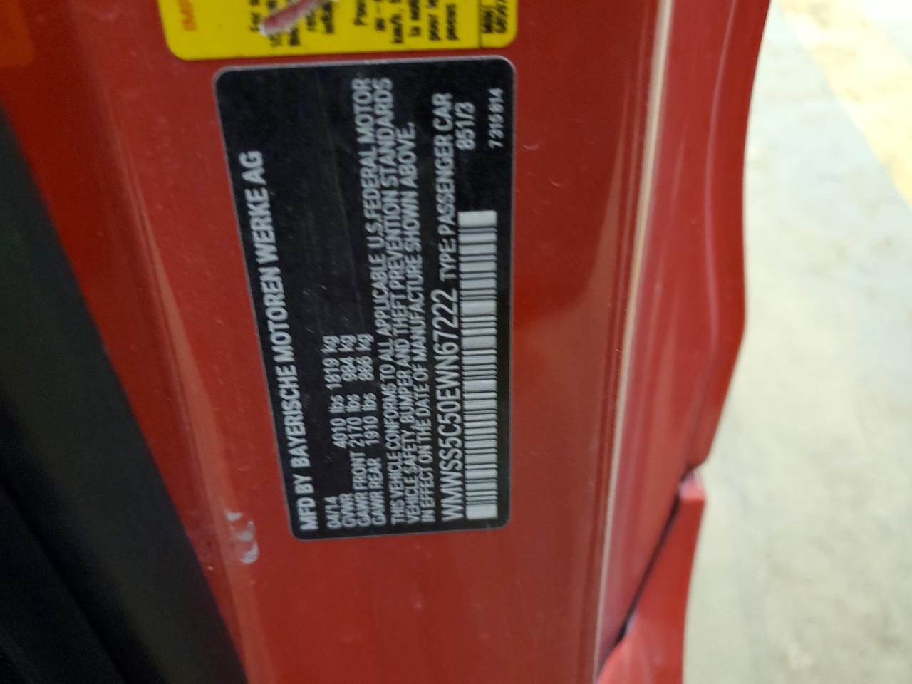 WMWSS5C50EWN67222 2014 Mini Cooper S Paceman