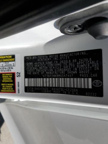 2021 TOYOTA CAMRY SE - 4T1G11AK8MU547447