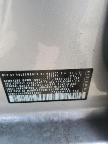 2017 VOLKSWAGEN GTI S - 3VW4T7AU6HM071289