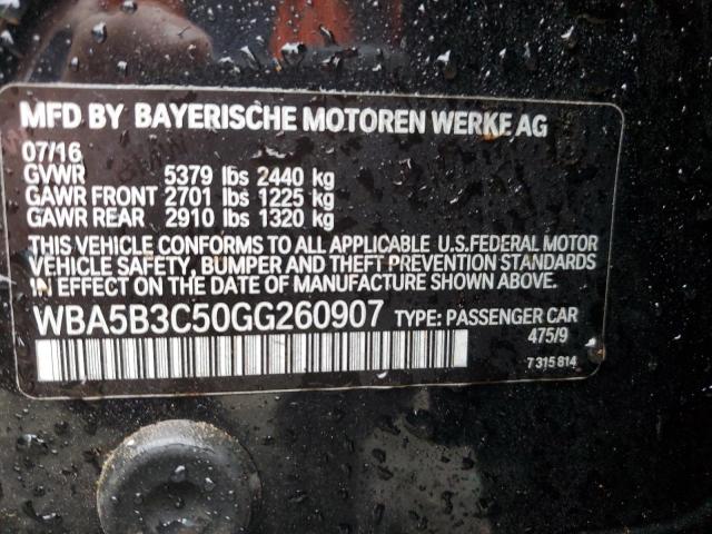 VIN WBA5B3C50GG260907 2016 BMW 5 Series, 535 XI no.12