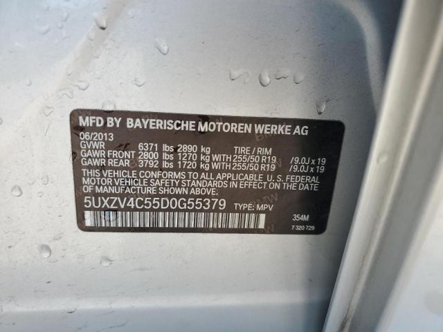 VIN 5UXZV4C55D0G55379 2013 BMW X5, Xdrive35I no.13