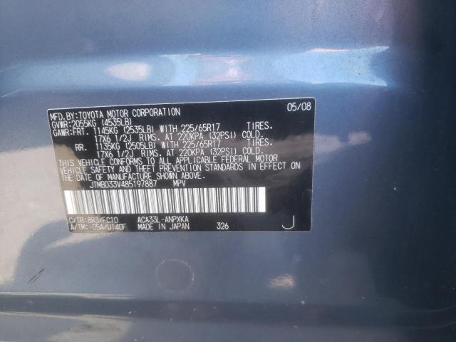 2008 Toyota Rav4 VIN: JTMBD33V485197887 Lot: 61903134