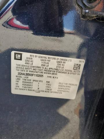 2015 CHEVROLET EQUINOX LT - 2GNALBEK8F1162805