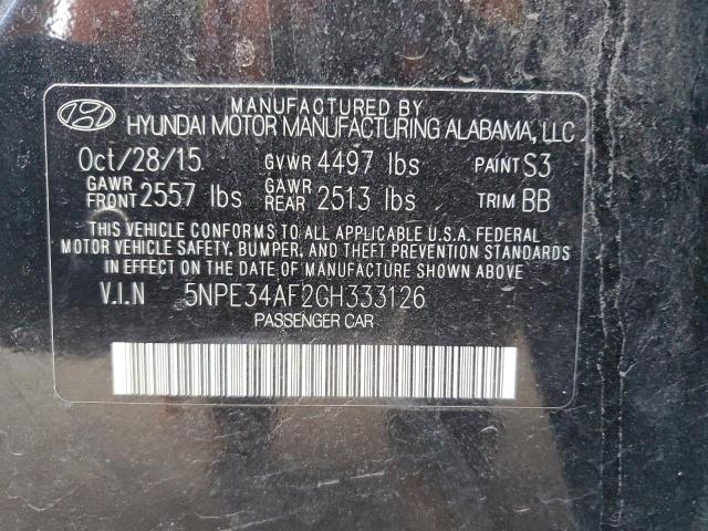 2016 HYUNDAI SONATA SPO - 5NPE34AF2GH333126