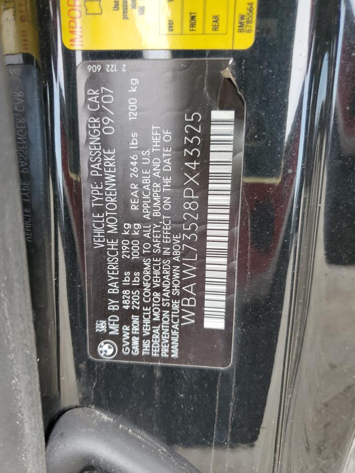 WBAWL73528PX43325 2008 BMW 335 I