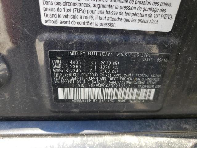 2011 Subaru Legacy 2.5I Premium VIN: 4S3BMBG68B3210737 Lot: 60897934