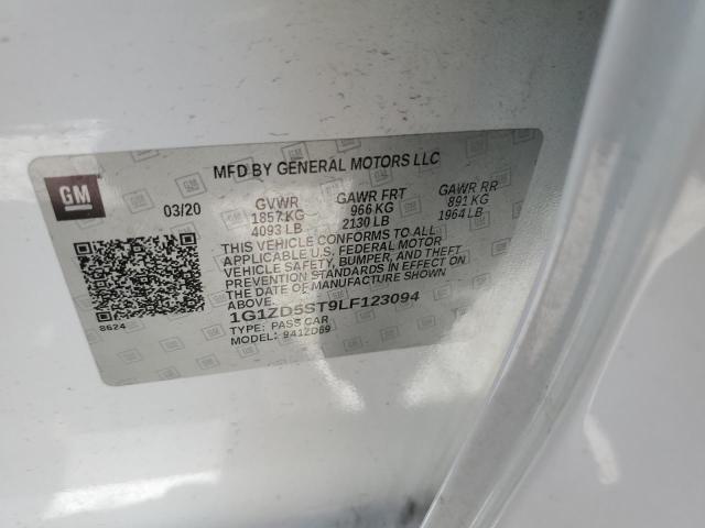 2020 CHEVROLET MALIBU LT - 1G1ZD5ST9LF123094