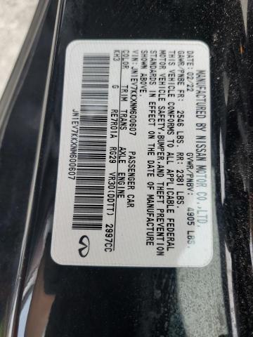 2022 INFINITI Q60 LUXE JN1EV7KKXNM600607