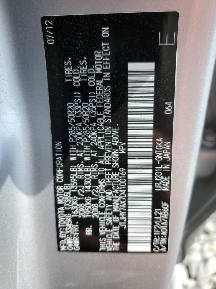 JTJHY7AX7D4100169 2013 Lexus Lx 570