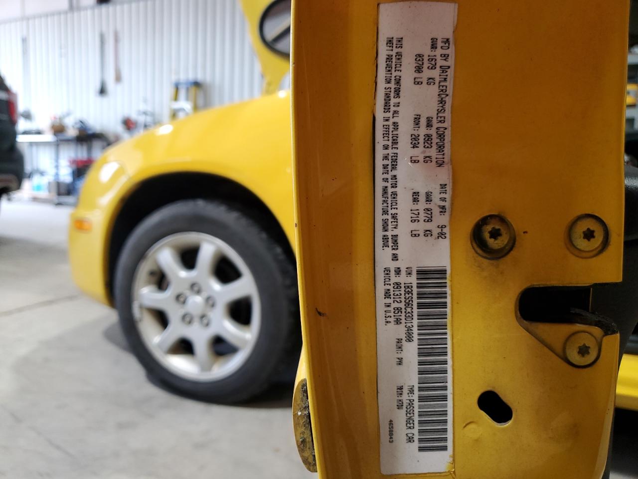 1B3ES56C33D134000 2003 Dodge Neon Sxt