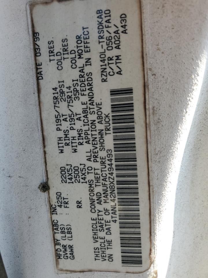 4TANL42N8XZ494493 1999 Toyota Tacoma