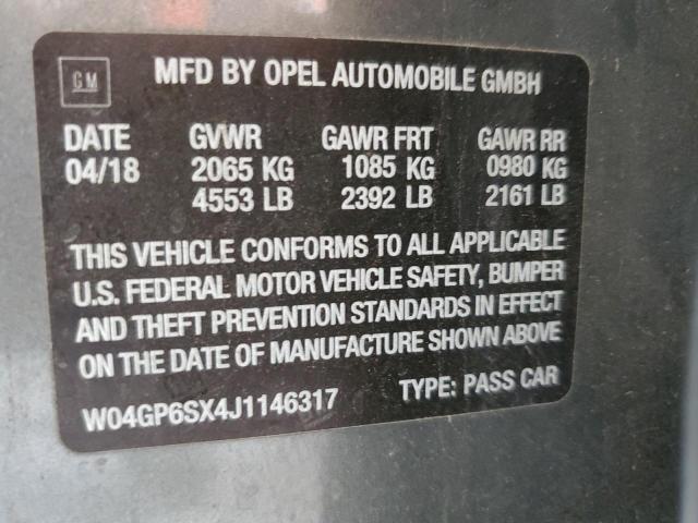 2018 BUICK REGAL ESSE W04GP6SX4J1146317