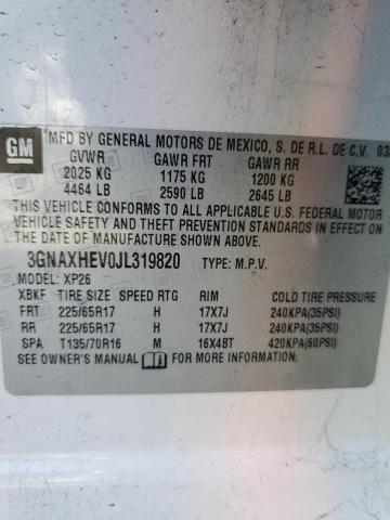 2018 Chevrolet Equinox Ls VIN: 3GNAXHEV0JL319820 Lot: 61732294