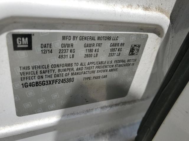 2015 BUICK LACROSSE - 1G4GB5G3XFF245380