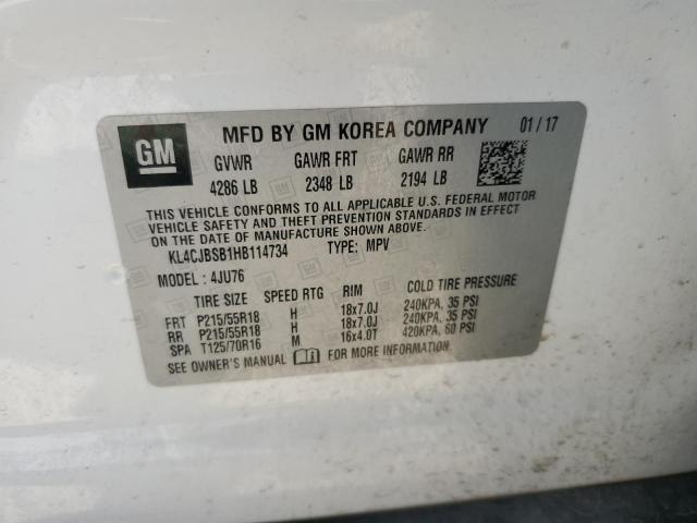 2017 BUICK ENCORE PRE - KL4CJBSB1HB114734