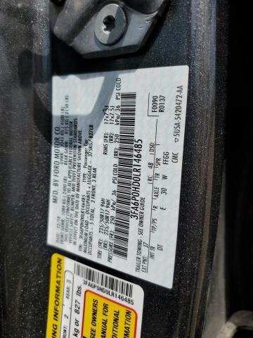 2020 FORD FUSION SE - 3FA6P0HD0LR146485