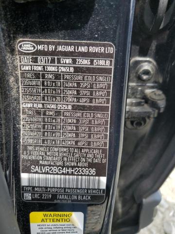 SALVR2BG4HH233936 2017 LAND ROVER RANGE ROVER - Image 12