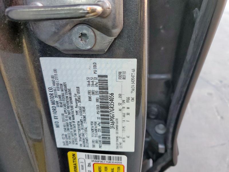 2016 FORD FUSION S - 3FA6P0G77GR354056