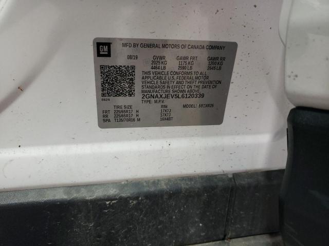 2020 CHEVROLET EQUINOX LT 2GNAXJEV5L6120339